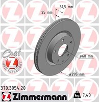 2X Zimmermann Bremsscheibe Coat Z 370.3054.20 FüR BM DK BN CX Mazda Skyactiv AWD