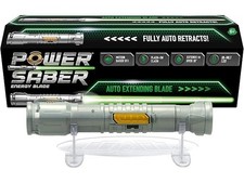 Power Saber Energy Blade Green - First Ever Automatic Light Saber - Extends 35"