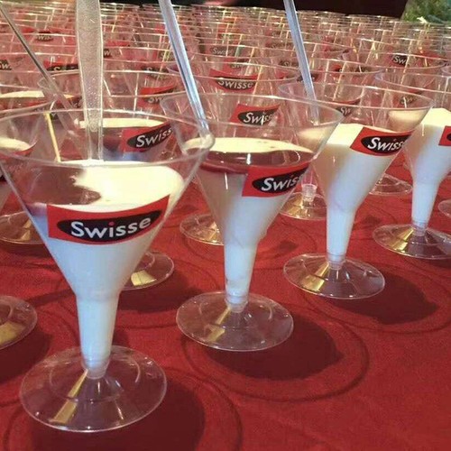 6pcs 200ml Clear Plastic Martini Brille Einweg -Cocktailbecher für Party