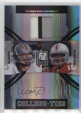 2007 Donruss Elite College Ties Jerseys Prime /99 AJ Hawk Troy Smith #CT-12 1fl4
