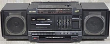 JVC PC-V55 AM/FM Radio Cassette Tape Stereo Boombox Ghetto Blaster - TESTED -