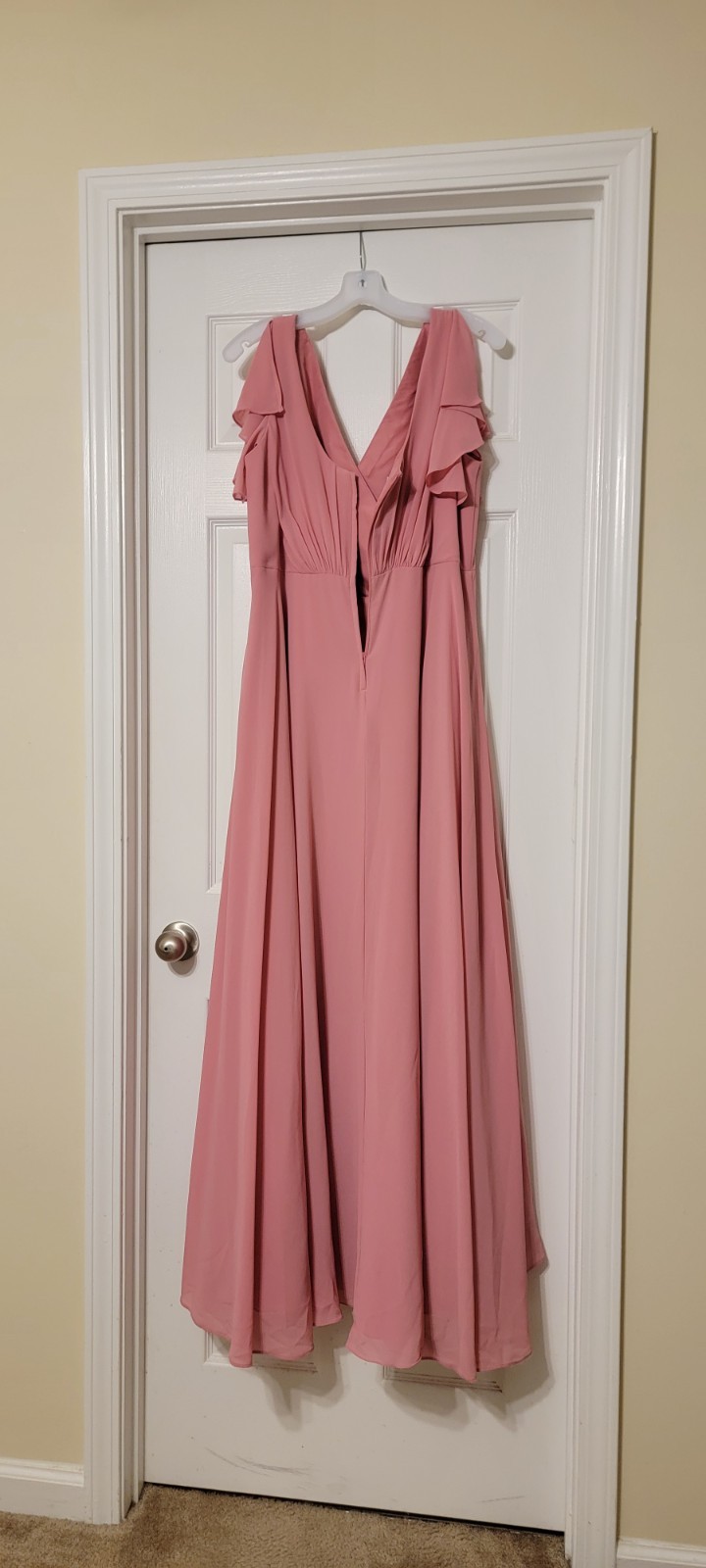 Rose Pink Maid Of Honor Gown – Size 18 | Floor Length | Celebrate By Da Studio