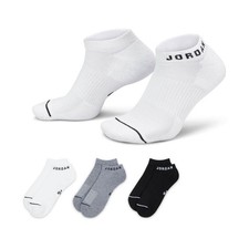 ADULT JORDAN EVERYDAY NO SHOW SOCKS 3 PAIRS MULTI-COLOR