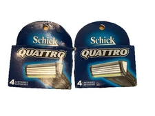 Schick Quattro Men's Razor Blade Refill Cartridges  - 8 Total Cartridges