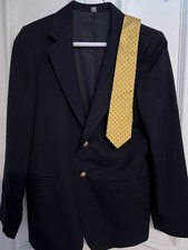 Boys Talbots navy blue blazer size 14 with Brooks Brothers Tie