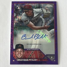 2023 Topps Chrome Update Auto Brandon Pfaadt #AC-BP Purple Speckle /299 (AU, RC)