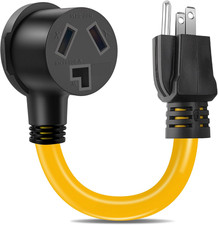 Dryer Adapter Cord,Nema 5-15P Male to 10-30R Female Power Cable Cord Convertor H