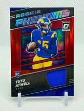 TUTU ATWELL 2021 Donruss Optic Rookie Phenoms Red Prizm Patch Rams RP-20 NFL