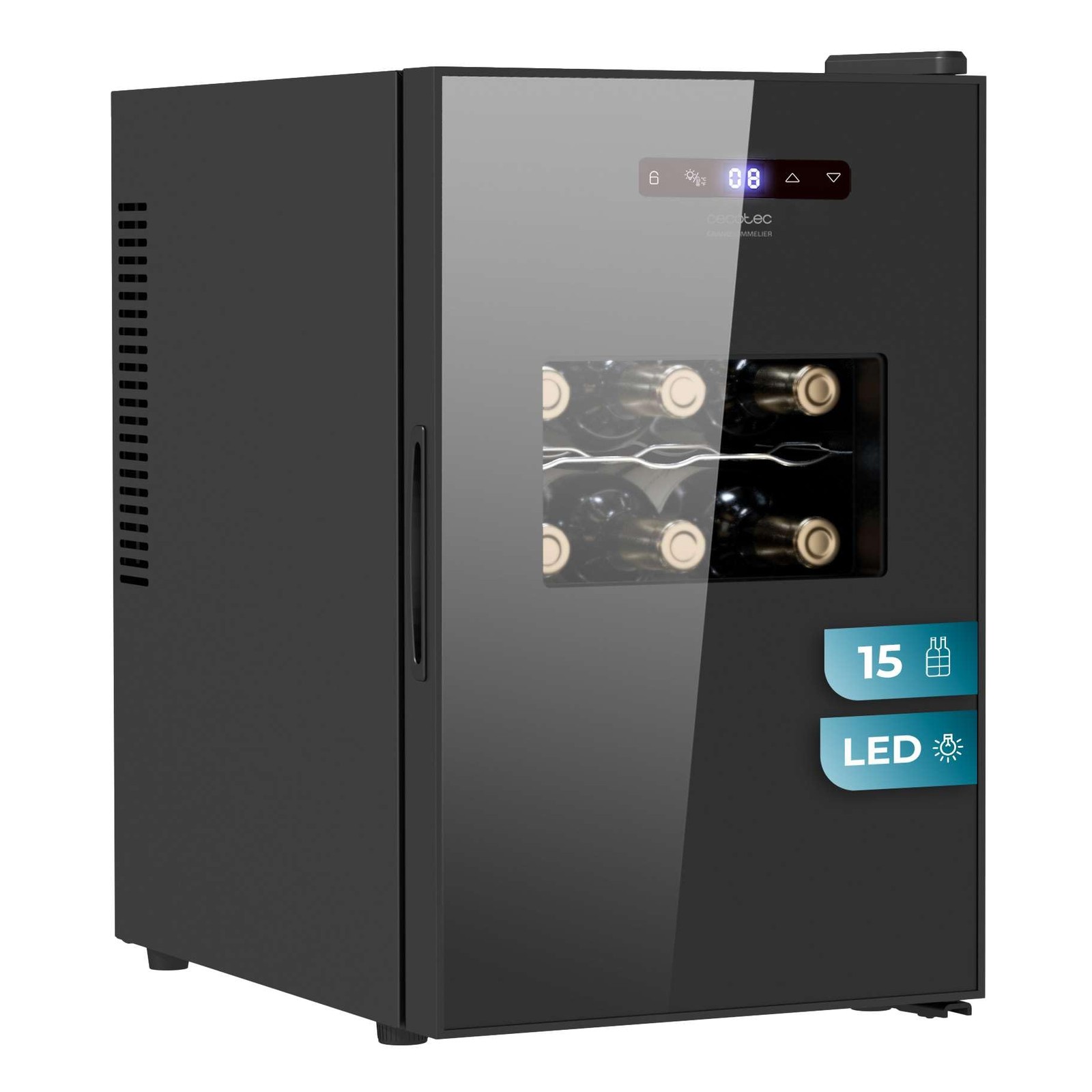 Cecotec Cantinetta Vino Bolero GrandSommelier 1550 CoolCrystal. 15 (x0m)