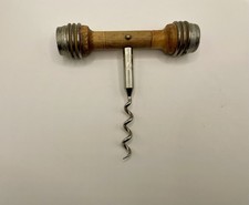 Antique Corkscrew Made From Industrial Cotton Bobbin Mantique Barware