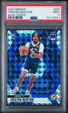 2024 PANINI MOSAIC BLUE CHOICE #220 TRISTEN NEWTON 17/45 PSA 9