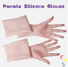 Realistic Silicone Glove Hand Skin Cover Scars Hand Sleeve Cosplay Crossdresser