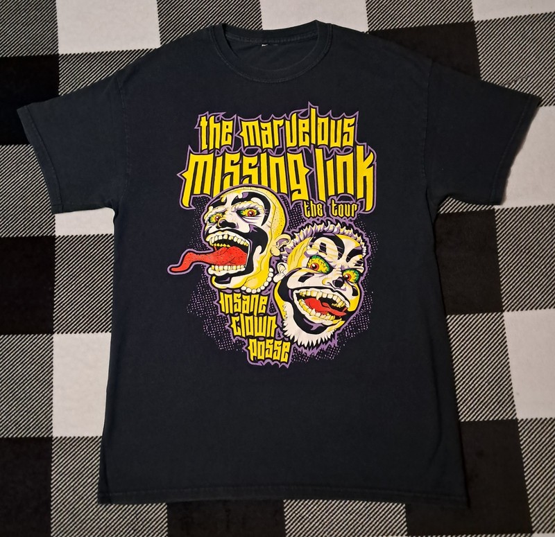  Insane Clown Posse The Marvelous Missing Link Double-Sided tour  T-Shirt "Med."