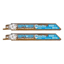 6 in 10-14TPI Reciprocating Saw Blade Mach-Blue (2-Pack) Spyder 200319