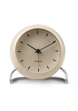 Arne Jacobsen City Hall Tischuhr Ø11 cm sandy beige