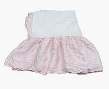 RARE HTF Restoration Hardware RH Baby  Child Pink Satin Cotton Crib Skirt