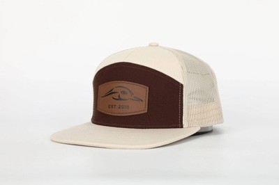 American Flyway Waterfowl Leather Patch 7 Panel Trucker Hat