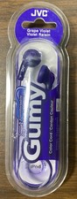 JVC Gumy Plus Violet Inner Ear Headphones Noise Isolation Comfortable Fit