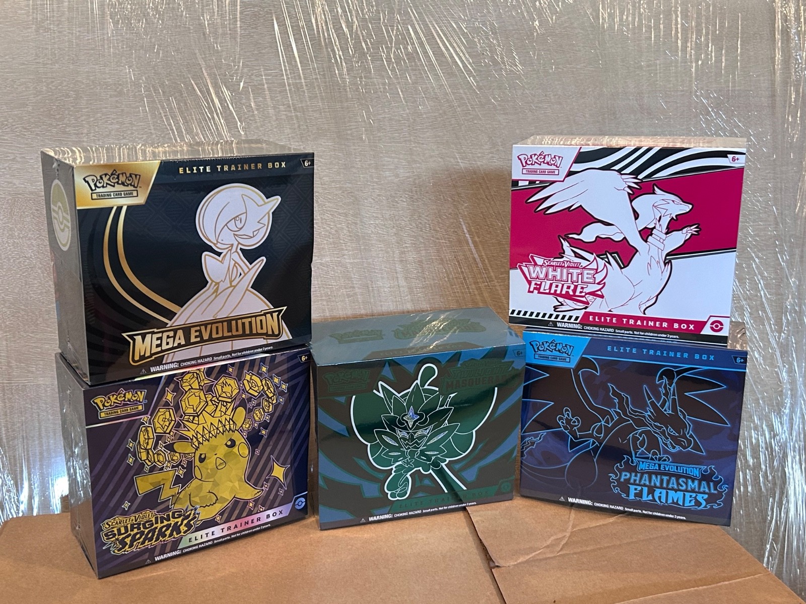 Pokemon Elite Trainer Box ETB Set of 5 New Sealed