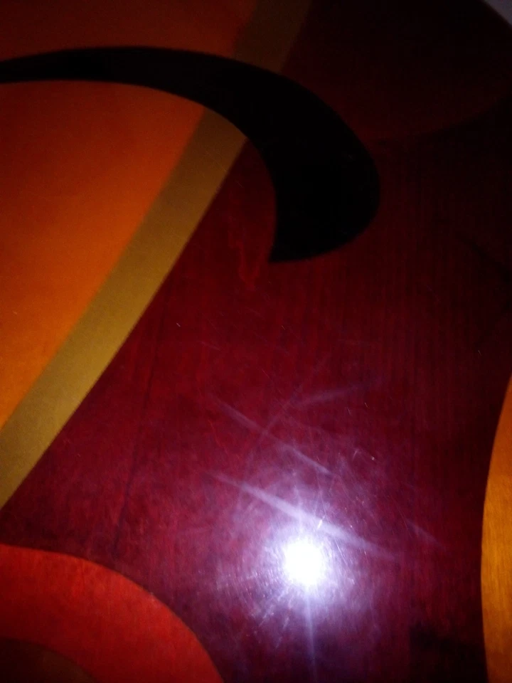 48' Inch Round, 30' Tall, "Italian Modern Abstract Design Table" - Image 3 of 4