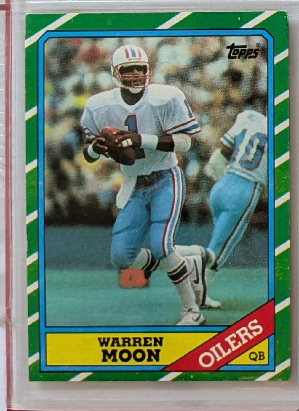 1986 Topps Warren Moon #350 2nd Year Card HOF Houston Oilers