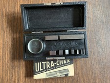 Vintage Machinists Geo Scherr Co Ultra Chex Gage Blocks Set w Case