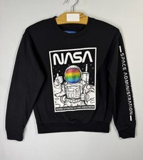 Eighty Eight NASA Sweatshirt Youth Large Astronaut Graphic Space