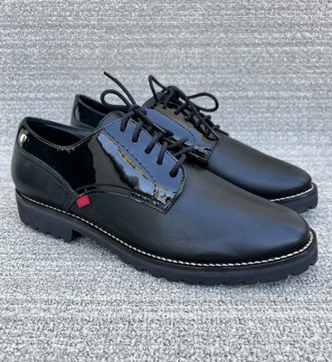 MARC JOSEPH Columbus Circle Black Leather Derby Shoes Women's Size 10 US NEW