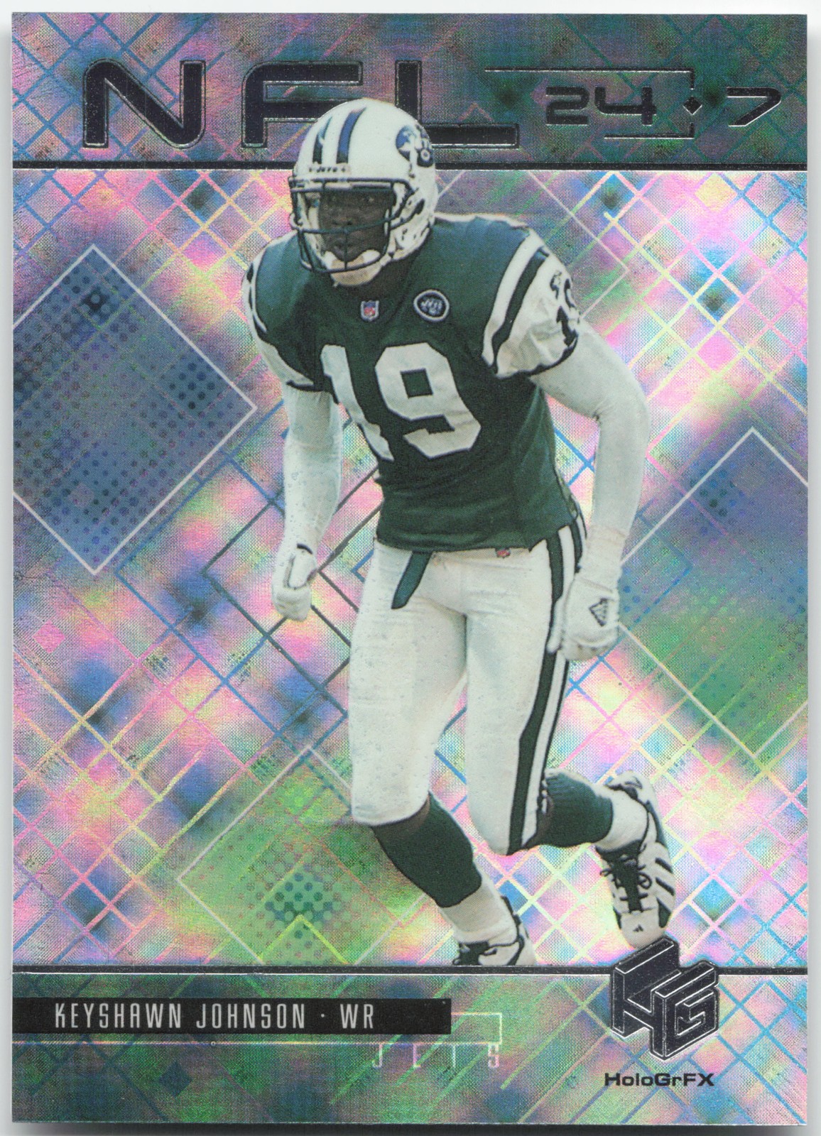 1999 Upper Deck HoloGrFX #N8 Keyshawn Johnson NFL 24/7
