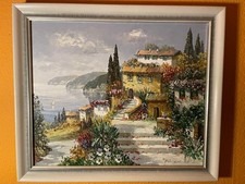 Ölgemälde Prof.August Alexander Wendehals Biderrahmen 58,5x69cm Leinwand 50x60