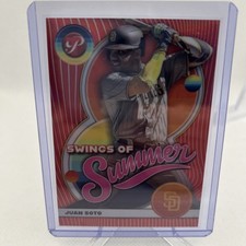 2023 Topps Pristine - Swings of Summer Juan Soto #SS-8 Red Refractor /5