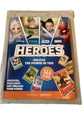 Disney Heroes Collectors Cards Complete Set In Album. Excellent Condition