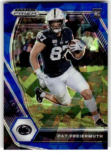 2021 Panini Prizm Draft Picks Collegiate Pat Freiermuth Blue Ice #/99 #127
