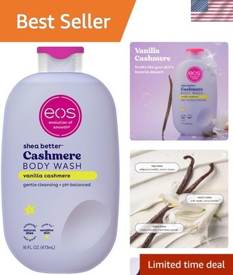 Hydrating Vanilla Body Wash with Shea Butter, Glycerin & Vitamin E, 16 Fl Oz