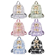 Fashionable Nylon Backpack Adjustable Strap Preschool Daycare School Bag