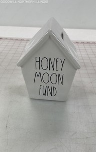 Rae Dunn Honeymoon Fund House Coin Bank