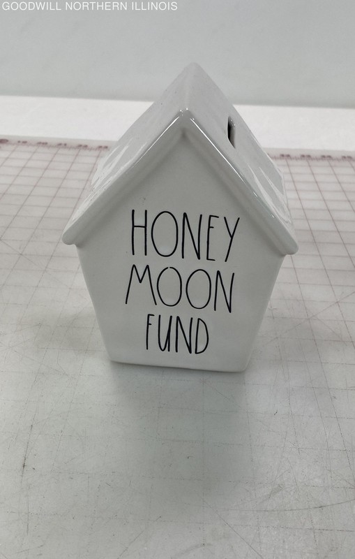 Rae Dunn Honeymoon Fund House Coin Bank