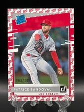 Patrick Sandoval 2020 Donruss Rated Rookie One Hundred Emoji /100 RC #47 Red Sox