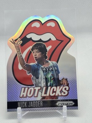 2025 Panini Prizm the Rolling Stones No. 6 Hot Licks Prizm Mick Jagger