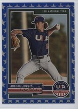 2023 Panini USA Baseball Stars & Stripes Blue Prizm 53/75 Michael Torres 1k9t