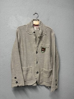 Alpin de luxe mens wool sweater cardigan size M