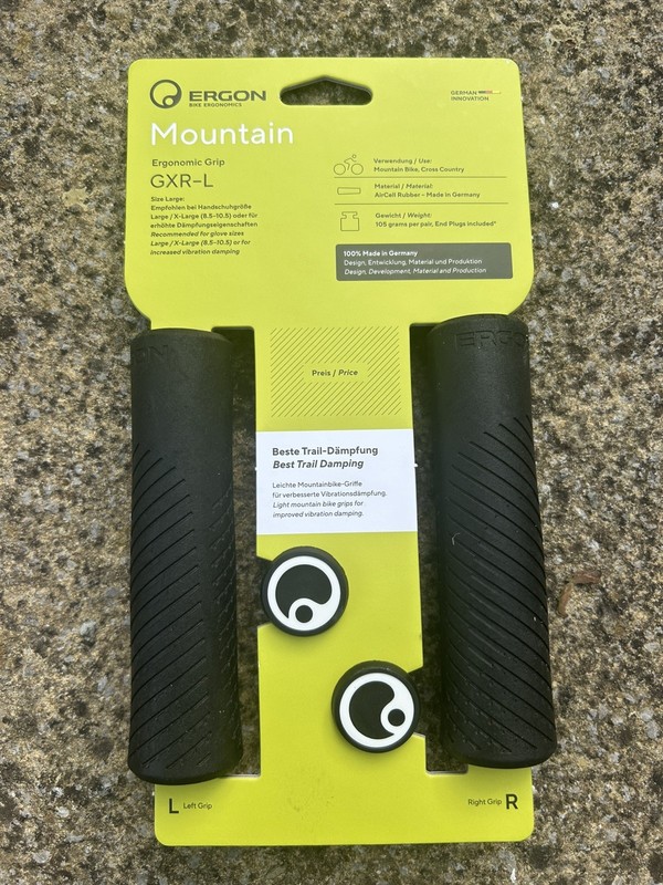 ERGON GXR Large Bike Grips Black