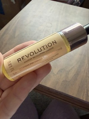 Makeup Revolution Baking Oil Liquid Primer 0.61 fl oz Vegan Cruelty-Free