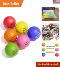 6 Pack Inspirational Stress Relief Balls for Kids & Adults - Anxiety Relief Toy