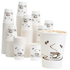 500 Pack 12 OZ Coffee Cups, Disposable Paper Cups for Hot/Cold 12OZ-500 Pack