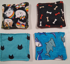 Cat Catnip Pillows, Cat Toy, Set of 4, Pkg. 11