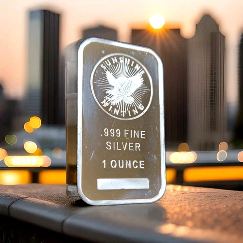 1oz 0.999 Sunshine Minting Silver Bullion Bar ~ Get One Today!