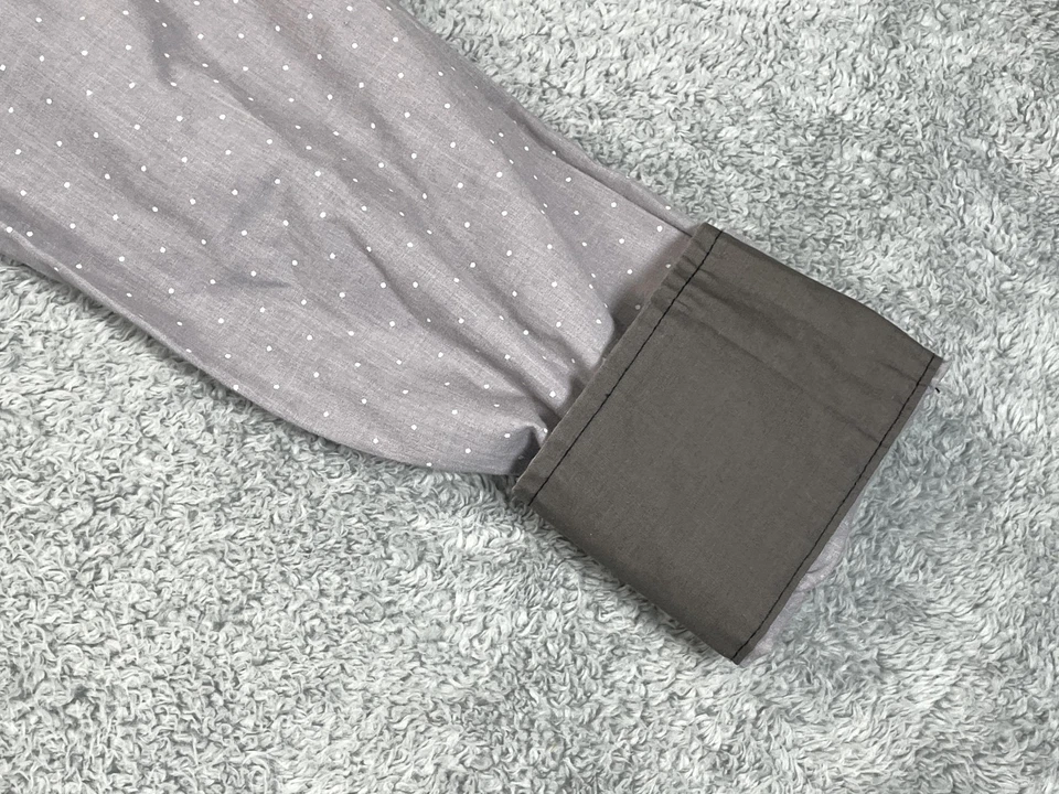 Sovereign Code Shirt Mens Large Gray Dot Wickford Long Sleeve Button Up SCW150LS - Image 3 of 4