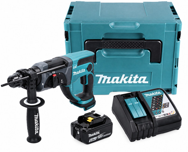 Makita DHR202RT1J Akku Kombihammer 18 V 2,0 J SDS Plus + 1X Akku 5,0 Ah +-image