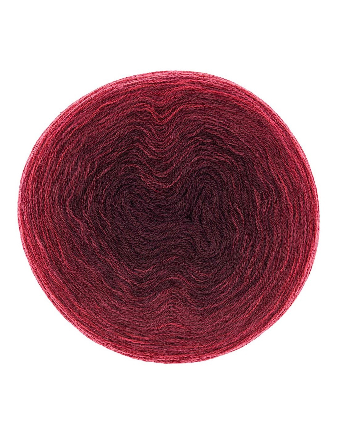Rico Design Creative Wool Dégradé fil de laine haut de gamme pour tricot d'art rouge